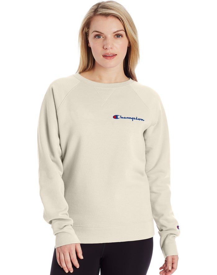 Champion Sweatshirt Dames - Room - Powerblend Fleece Classic Crew Script Logo ( 067948-YRJ )